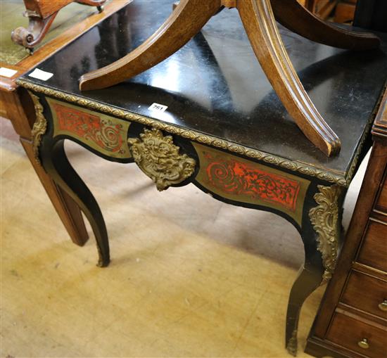 Red boulle table